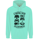 Control Freak Funny Gaming Gamer Childrens Kids Hoodie Peppermint