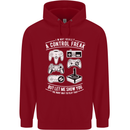 Control Freak Funny Gaming Gamer Childrens Kids Hoodie Red