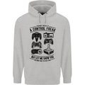 Control Freak Funny Gaming Gamer Childrens Kids Hoodie Sports Grey