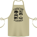 Control Freak Funny Gaming Gamer Cotton Apron 100% Organic Khaki