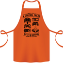 Control Freak Funny Gaming Gamer Cotton Apron 100% Organic Orange