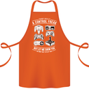 Control Freak Funny Gaming Gamer Cotton Apron 100% Organic Orange
