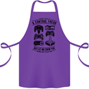 Control Freak Funny Gaming Gamer Cotton Apron 100% Organic Purple