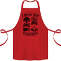 Control Freak Funny Gaming Gamer Cotton Apron 100% Organic Red