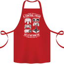 Control Freak Funny Gaming Gamer Cotton Apron 100% Organic Red