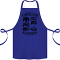 Control Freak Funny Gaming Gamer Cotton Apron 100% Organic Royal Blue