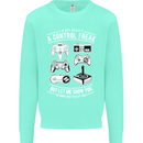 Control Freak Funny Gaming Gamer Kids Sweatshirt Jumper Peppermint