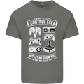 Control Freak Funny Gaming Gamer Kids T-Shirt Childrens Charcoal