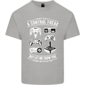 Control Freak Funny Gaming Gamer Kids T-Shirt Childrens Sports Grey