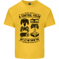 Control Freak Funny Gaming Gamer Kids T-Shirt Childrens Yellow