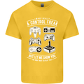 Control Freak Funny Gaming Gamer Kids T-Shirt Childrens Yellow
