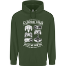 Control Freak Funny Gaming Gamer Mens 80% Cotton Hoodie Forest Green