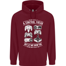 Control Freak Funny Gaming Gamer Mens 80% Cotton Hoodie Maroon