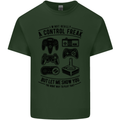 Control Freak Funny Gaming Gamer Mens Cotton T-Shirt Tee Top Forest Green