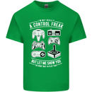 Control Freak Funny Gaming Gamer Mens Cotton T-Shirt Tee Top Irish Green