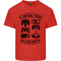 Control Freak Funny Gaming Gamer Mens Cotton T-Shirt Tee Top Red