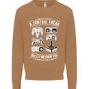 Control Freak Funny Gaming Gamer Mens Sweatshirt Jumper Caramel Latte