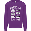 Control Freak Funny Gaming Gamer Mens Sweatshirt Jumper Purple