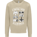 Control Freak Funny Gaming Gamer Mens Sweatshirt Jumper Sand