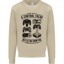Control Freak Funny Gaming Gamer Mens Sweatshirt Jumper Sand