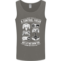 Control Freak Funny Gaming Gamer Mens Vest Tank Top Charcoal