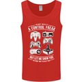 Control Freak Funny Gaming Gamer Mens Vest Tank Top Red