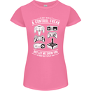 Control Freak Funny Gaming Gamer Womens Petite Cut T-Shirt Azalea