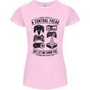 Control Freak Funny Gaming Gamer Womens Petite Cut T-Shirt Light Pink