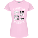 Control Freak Funny Gaming Gamer Womens Petite Cut T-Shirt Light Pink