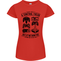 Control Freak Funny Gaming Gamer Womens Petite Cut T-Shirt Red