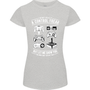 Control Freak Funny Gaming Gamer Womens Petite Cut T-Shirt Sports Grey
