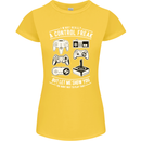 Control Freak Funny Gaming Gamer Womens Petite Cut T-Shirt Yellow