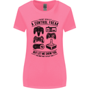 Control Freak Funny Gaming Gamer Womens Wider Cut T-Shirt Azalea