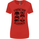 Control Freak Funny Gaming Gamer Womens Wider Cut T-Shirt Red