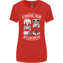 Control Freak Funny Gaming Gamer Womens Wider Cut T-Shirt Red