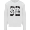 Cool Kids Play Chess Funny Game Player Kids Sweatshirt Jumper White