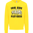Cool Kids Play Chess Funny Game Player Kids Sweatshirt Jumper Yellow