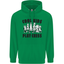 Cool Kids Play Chess Funny Game Player Mens 80% Cotton Hoodie Irish Green