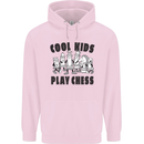 Cool Kids Play Chess Funny Game Player Mens 80% Cotton Hoodie Light Pink