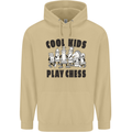 Cool Kids Play Chess Funny Game Player Mens 80% Cotton Hoodie Sand
