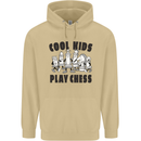Cool Kids Play Chess Funny Game Player Mens 80% Cotton Hoodie Sand