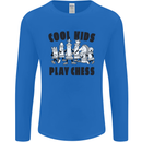 Cool Kids Play Chess Funny Game Player Mens Long Sleeve T-Shirt Royal Blue