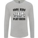 Cool Kids Play Chess Funny Game Player Mens Long Sleeve T-Shirt Sports Grey