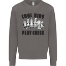 Cool Kids Play Chess Funny Game Player Mens Sweatshirt Jumper Charcoal