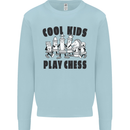 Cool Kids Play Chess Funny Game Player Mens Sweatshirt Jumper Light Blue