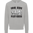 Cool Kids Play Chess Funny Game Player Mens Sweatshirt Jumper Sports Grey