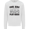 Cool Kids Play Chess Funny Game Player Mens Sweatshirt Jumper White