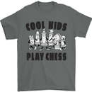 Cool Kids Play Chess Funny Game Player Mens T-Shirt Cotton Gildan Charcoal