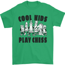 Cool Kids Play Chess Funny Game Player Mens T-Shirt Cotton Gildan Irish Green