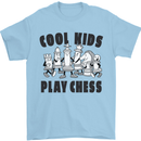 Cool Kids Play Chess Funny Game Player Mens T-Shirt Cotton Gildan Light Blue